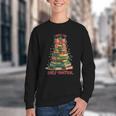 Book Lover Christmas Tree I Have No Shelf Control Youth Crewneck Sweatshirt Book Lover Christmas Tree I Have No Shelf Control Youth Crewneck Sweatshirt