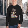 Book Lover Stay Weird Be Kind Read Books Baby Dragon Youth Crewneck Sweatshirt