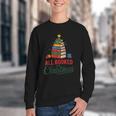All Booked For Christmas Librarian Reader Xmas Pajama Youth Crewneck Sweatshirt All Booked For Christmas Librarian Reader Xmas Pajama Youth Crewneck Sweatshirt
