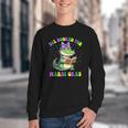 All Booked For Mardi Gras Crocodile Reading Book Teacher Youth Crewneck Sweatshirt All Booked For Mardi Gras Crocodile Reading Book Teacher Youth Crewneck Sweatshirt