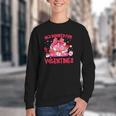 All Booked For Valentines Coquette Bow Book Valentine Day Youth Crewneck Sweatshirt