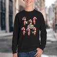 Bookmas Christmas Books Shirt Candy Cane Bookworm Youth Crewneck Sweatshirt
