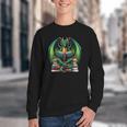 Books Dragon Reading Book Youth Crewneck Sweatshirt