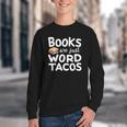 BOOKS ARE JUST WORD TACOS Youth Crewneck Sweatshirt