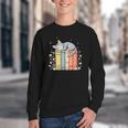 Books Lover Cute Sleepy Cat Relax Reading Vibe Youth Crewneck Sweatshirt