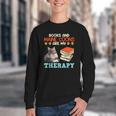 BOOKS AND MAINE COONS ARE MY THERAPY Main Coon Youth Crewneck Sweatshirt