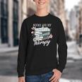 Books Are My Therapy Summer Reading Book Lovers Youth Crewneck Sweatshirt