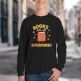 Books Are My Superpower Cute Reading Lover Youth Crewneck Sweatshirt