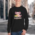 Caffelotl Cute Axolotl Pun Coffee Book Lover Kawaii Humor Youth Crewneck Sweatshirt Caffelotl Cute Axolotl Pun Coffee Book Lover Kawaii Humor Youth Crewneck Sweatshirt