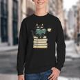 Cat Reading Book Youth Crewneck Sweatshirt