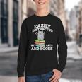 Cats And Books Read Reading Librarian Book Across America Youth Crewneck Sweatshirt