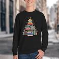 Christmas Tree Made Of Books Librarian Reader Holiday Youth Crewneck Sweatshirt Christmas Tree Made Of Books Librarian Reader Holiday Youth Crewneck Sweatshirt