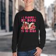 I Closed My Book To Be Here Valentines Book Lover Bookish Youth Crewneck Sweatshirt