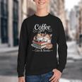 Coffee Cats And Books Cozy Calico Reader Love Cute Cat Youth Crewneck Sweatshirt Coffee Cats And Books Cozy Calico Reader Love Cute Cat Youth Crewneck Sweatshirt