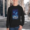Cosmic Botanical Book Lover Reading Youth Crewneck Sweatshirt