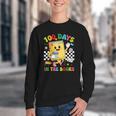 Cute 100 Days In The Books Groovy Boy Girl Teacher Youth Crewneck Sweatshirt