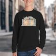 Cute Cat Sleeping On Books Youth Crewneck Sweatshirt