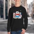 Cute Christmas A Penguin Reading Book Snowflake Hot Teacher Youth Crewneck Sweatshirt Cute Christmas A Penguin Reading Book Snowflake Hot Teacher Youth Crewneck Sweatshirt