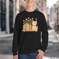 Cute Kawaii Cat Books Flowers Youth Crewneck Sweatshirt