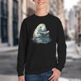 Cute Manatee Reading Book Bookworm Readers Manatee Lover Youth Crewneck Sweatshirt