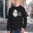 Cute Pigeon This Is My Book Character Costume For Reading Youth Crewneck Sweatshirt