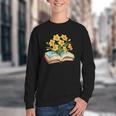 Daffodils Flowers Book Floral Youth Crewneck Sweatshirt