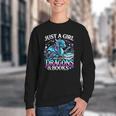Dragon Reading Just A Girl Who Loves Dragons And Books Youth Crewneck Sweatshirt Dragon Reading Just A Girl Who Loves Dragons And Books Youth Crewneck Sweatshirt