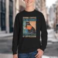 Drink Coffee Read Books Dismantle Systems Of Oppression Cat Youth Crewneck Sweatshirt