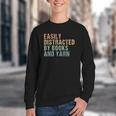 Easily Distracted By Books And Yarn Knitting & Crocheting Youth Crewneck Sweatshirt Easily Distracted By Books And Yarn Knitting & Crocheting Youth Crewneck Sweatshirt