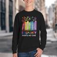 Equality Hurts No One Book Flower Rainbow Pride Month LGBTQ Youth Crewneck Sweatshirt Equality Hurts No One Book Flower Rainbow Pride Month LGBTQ Youth Crewneck Sweatshirt