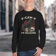 F-CAW-F I'm Reading Crow Book Lover Introvert Meme Youth Crewneck Sweatshirt