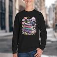Fantasy Drama Tragedy Cute Cat Book Lover Readers Librarians Youth Crewneck Sweatshirt Fantasy Drama Tragedy Cute Cat Book Lover Readers Librarians Youth Crewneck Sweatshirt