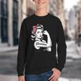 Female Librarian Rosie Riveter Book Guardian Woman Youth Crewneck Sweatshirt Female Librarian Rosie Riveter Book Guardian Woman Youth Crewneck Sweatshirt