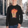 Flames And Lighter Costume For Matchbook Lovers Youth Crewneck Sweatshirt