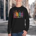 Floral Flower Book Equality Human Rights Women's Rights Youth Crewneck Sweatshirt