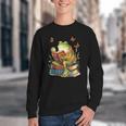 Frog & Toad Fishing Vintage Classic Book Frog Reading Book Youth Crewneck Sweatshirt Frog & Toad Fishing Vintage Classic Book Frog Reading Book Youth Crewneck Sweatshirt
