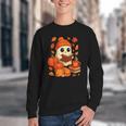 Ghost Reading Book Lovers Autumn Fall Halloween Youth Crewneck Sweatshirt Ghost Reading Book Lovers Autumn Fall Halloween Youth Crewneck Sweatshirt