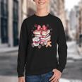 Girly Coquette Gingerbread Books And Hot Cocoa Cozy Season Youth Crewneck Sweatshirt Girly Coquette Gingerbread Books And Hot Cocoa Cozy Season Youth Crewneck Sweatshirt