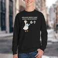 Goose Reading 67 Six Seven Meme Teacher Book Lover Youth Crewneck Sweatshirt