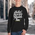 Haha Made You Read Books Bookworm Teacher Librarian Youth Crewneck Sweatshirt