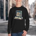 Holy Book Costume For Jesus And Bible Lovers Youth Crewneck Sweatshirt