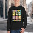 HUGvyn Happy 100 Days Of School Teacher Goose Preppy Books Youth Crewneck Sweatshirt