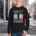 I'm So Glad We'Re On The Same Page Book Lover Writer Youth Crewneck Sweatshirt