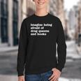 Imagine Being Afraid Of Drag Queens And Books Classic Youth Crewneck Sweatshirt