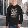 Just a Girl Who Loves Cute Dragons And Books Youth Crewneck Sweatshirt