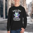 Just a Girl Who Loves Dragons And Books Dragon For Kids Youth Crewneck Sweatshirt Just a Girl Who Loves Dragons And Books Dragon For Kids Youth Crewneck Sweatshirt