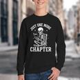 Just One More Chapter Skeleton Reader Reading Book Lover Youth Crewneck Sweatshirt Just One More Chapter Skeleton Reader Reading Book Lover Youth Crewneck Sweatshirt