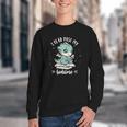 Kids I Read Past My Bedtime Cute Book Dragon Pajama Youth Crewneck Sweatshirt