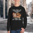 Knitting Reading Books Drinking Tea Knitter Knit Youth Crewneck Sweatshirt