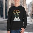 I Left My Book To Be Here Vintage Bookworm Youth Crewneck Sweatshirt I Left My Book To Be Here Vintage Bookworm Youth Crewneck Sweatshirt